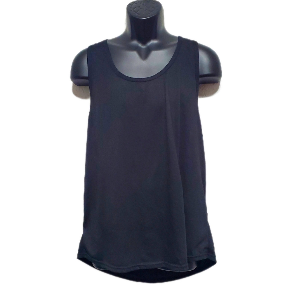 Men's Y Back Muscle Tank In Black Size Large